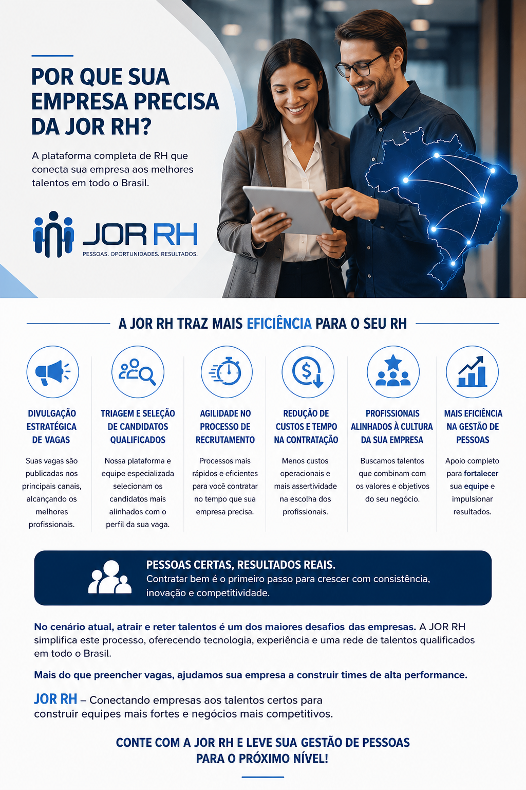 Profissionais analisando informações de RH em uma empresa